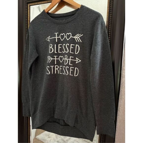 Gold Crush Logo Sweatshirt Size Small Gray - Picture 2 of 6